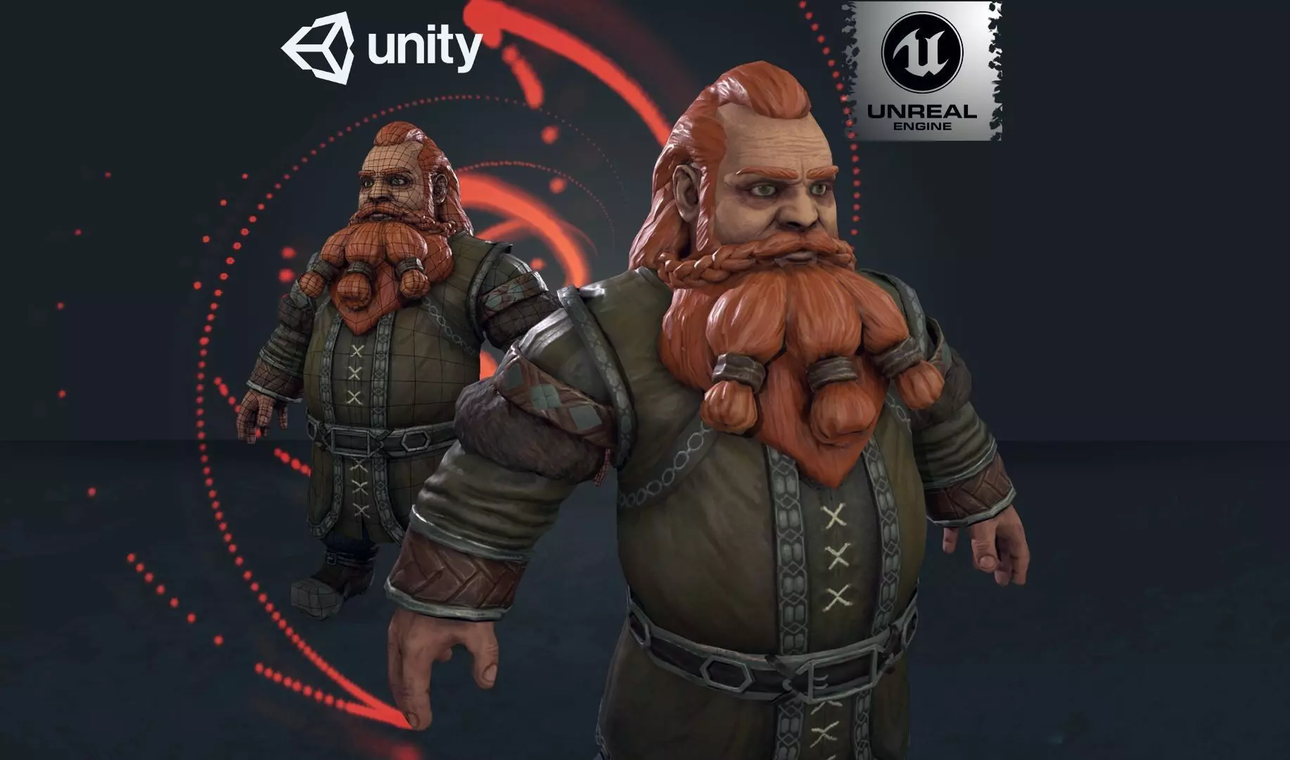 Forest Dwarf Low-poly 3D model_0