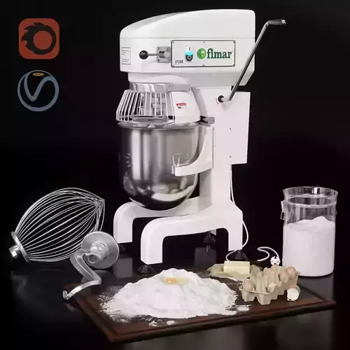 Planetary mixer FIMAR  3D model