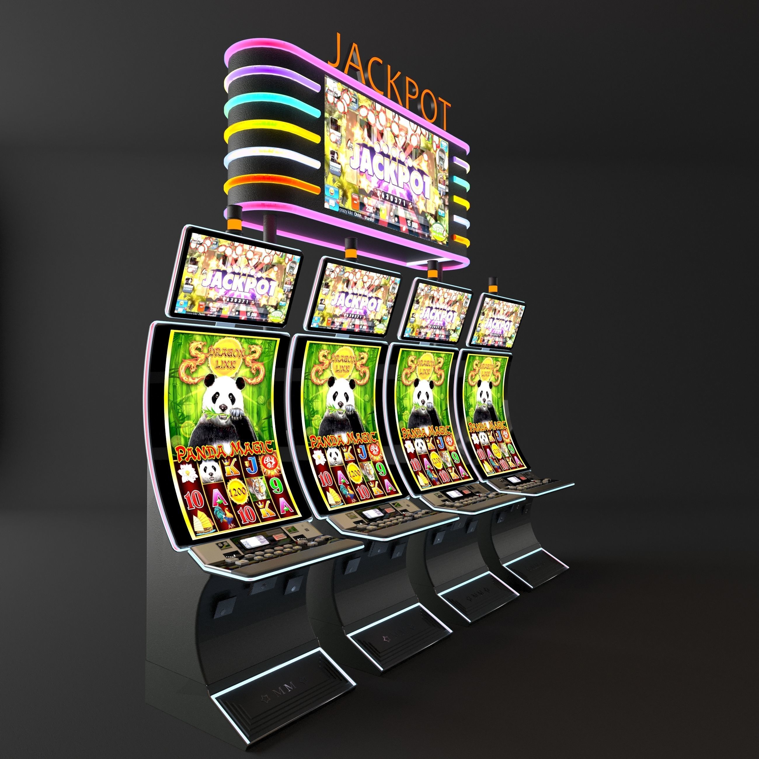 casino slot machine PACK 3D model_14