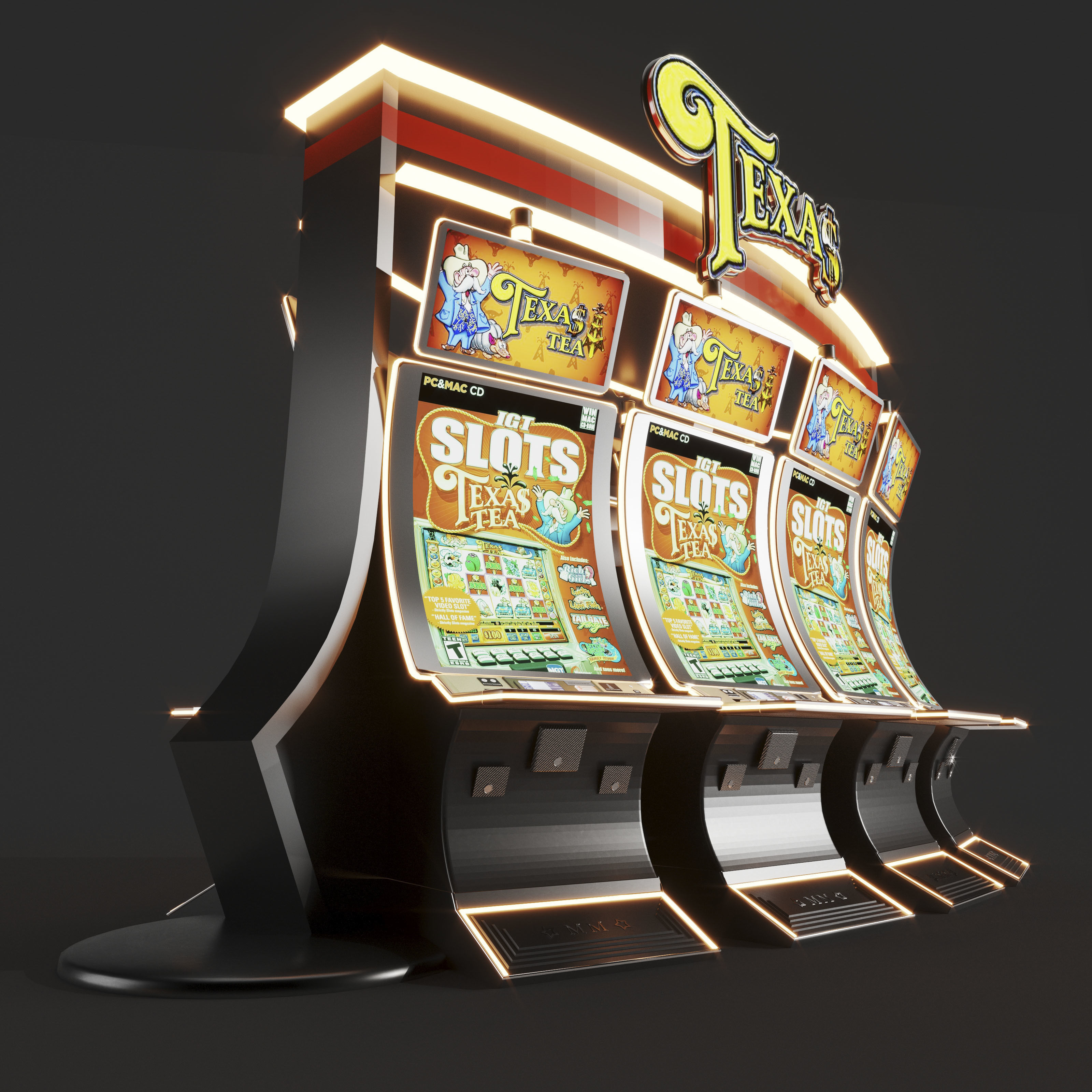 casino slot machine PACK 3D model_8