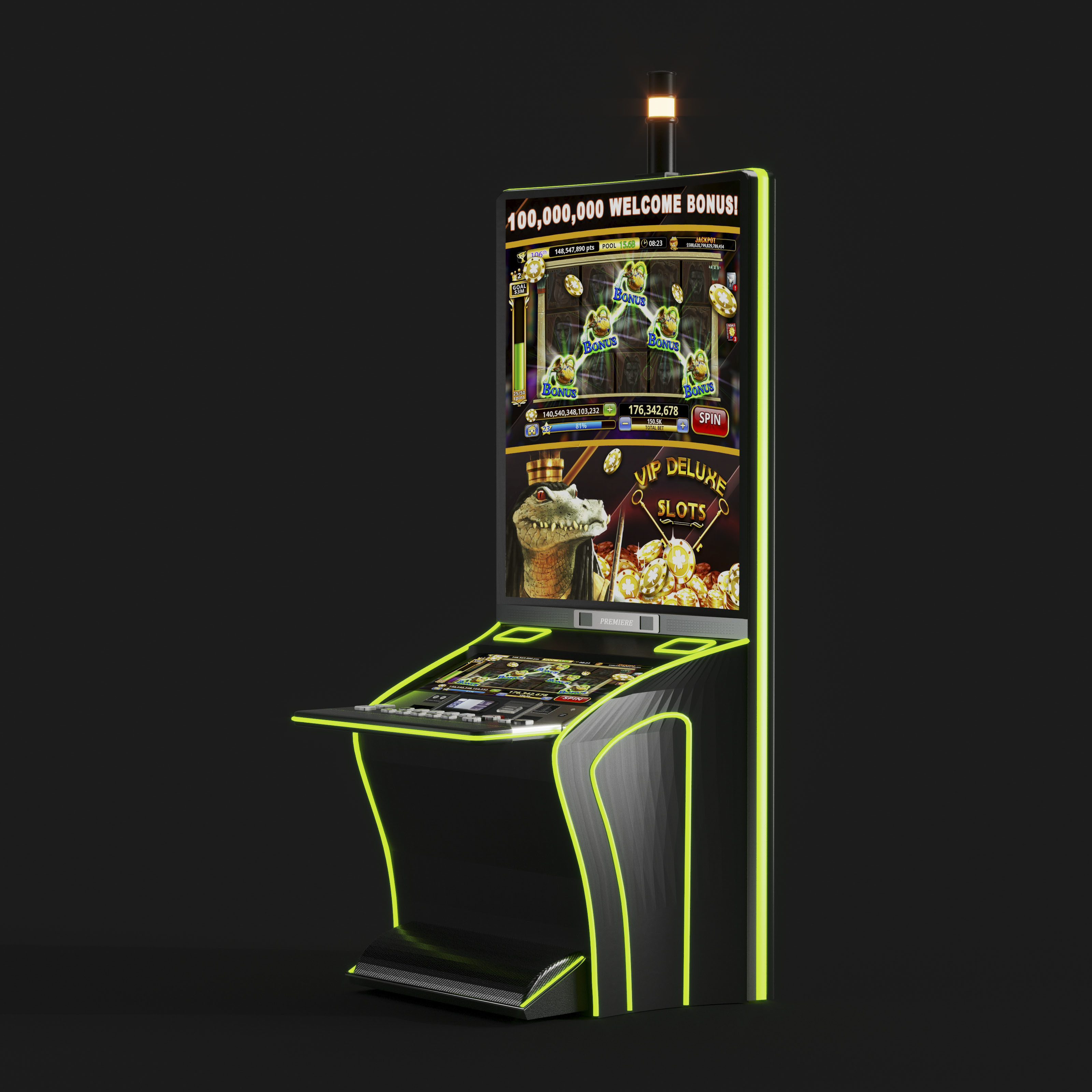 casino slot machine PACK 3D model_4