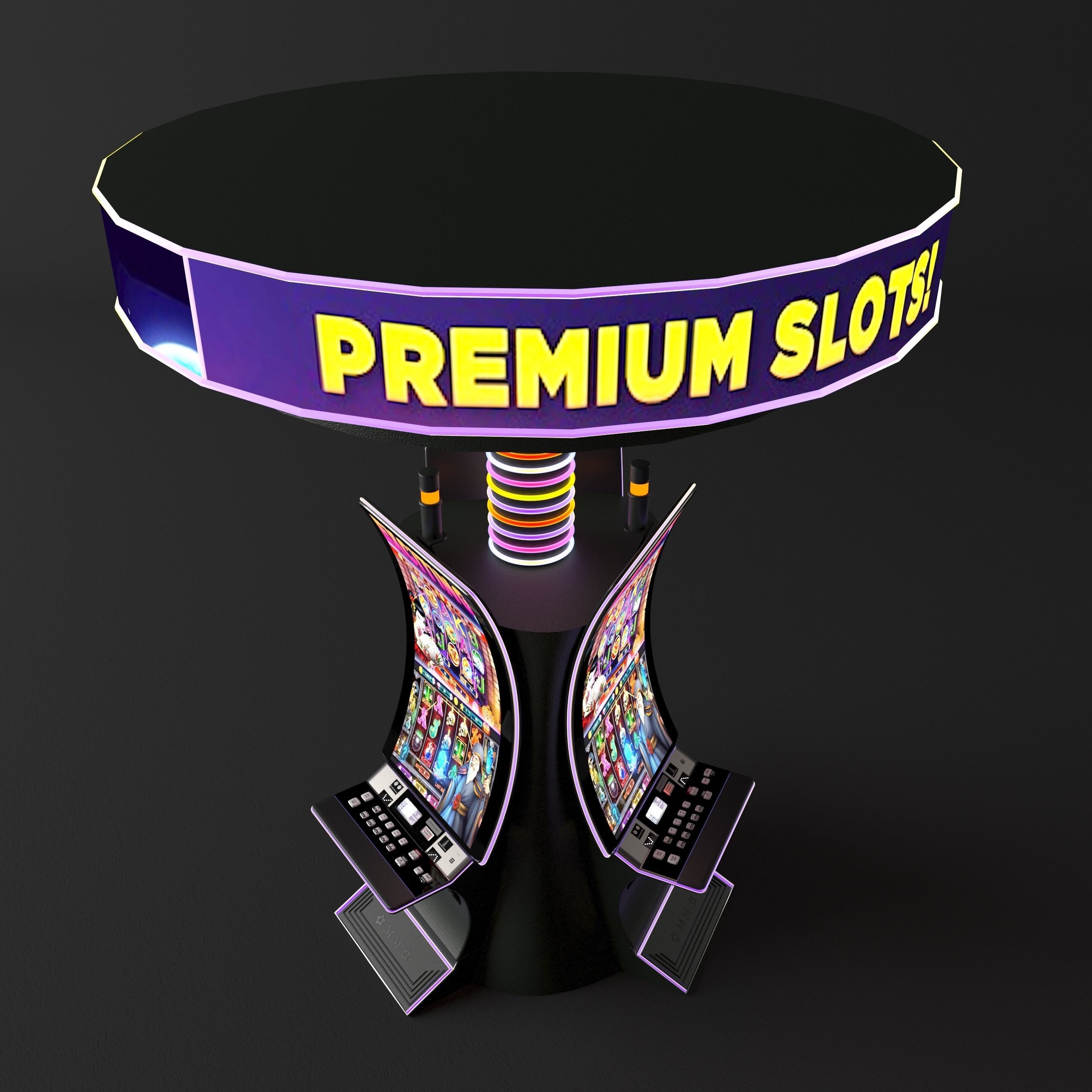 casino slot machine PACK 3D model_16