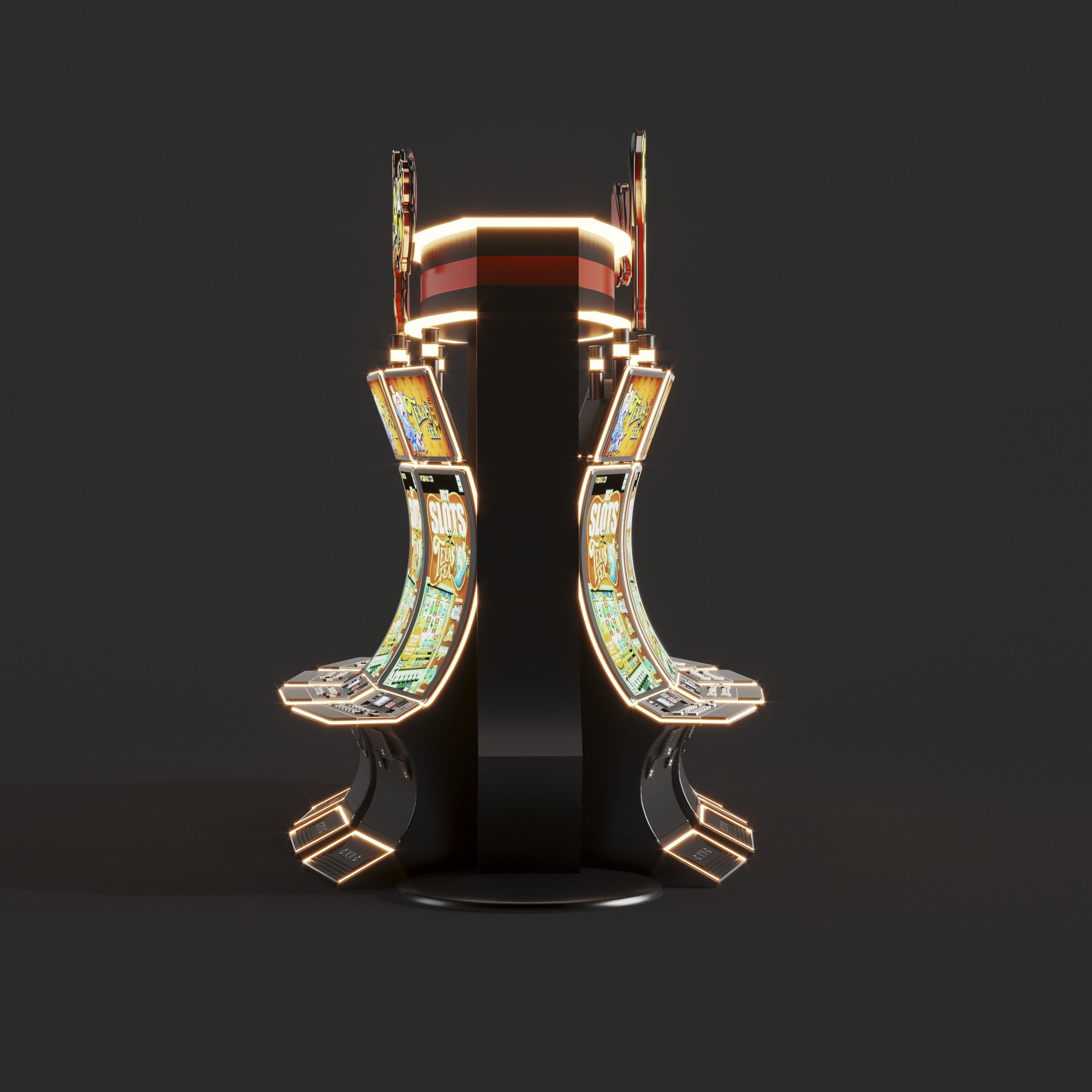 casino slot machine PACK 3D model_7