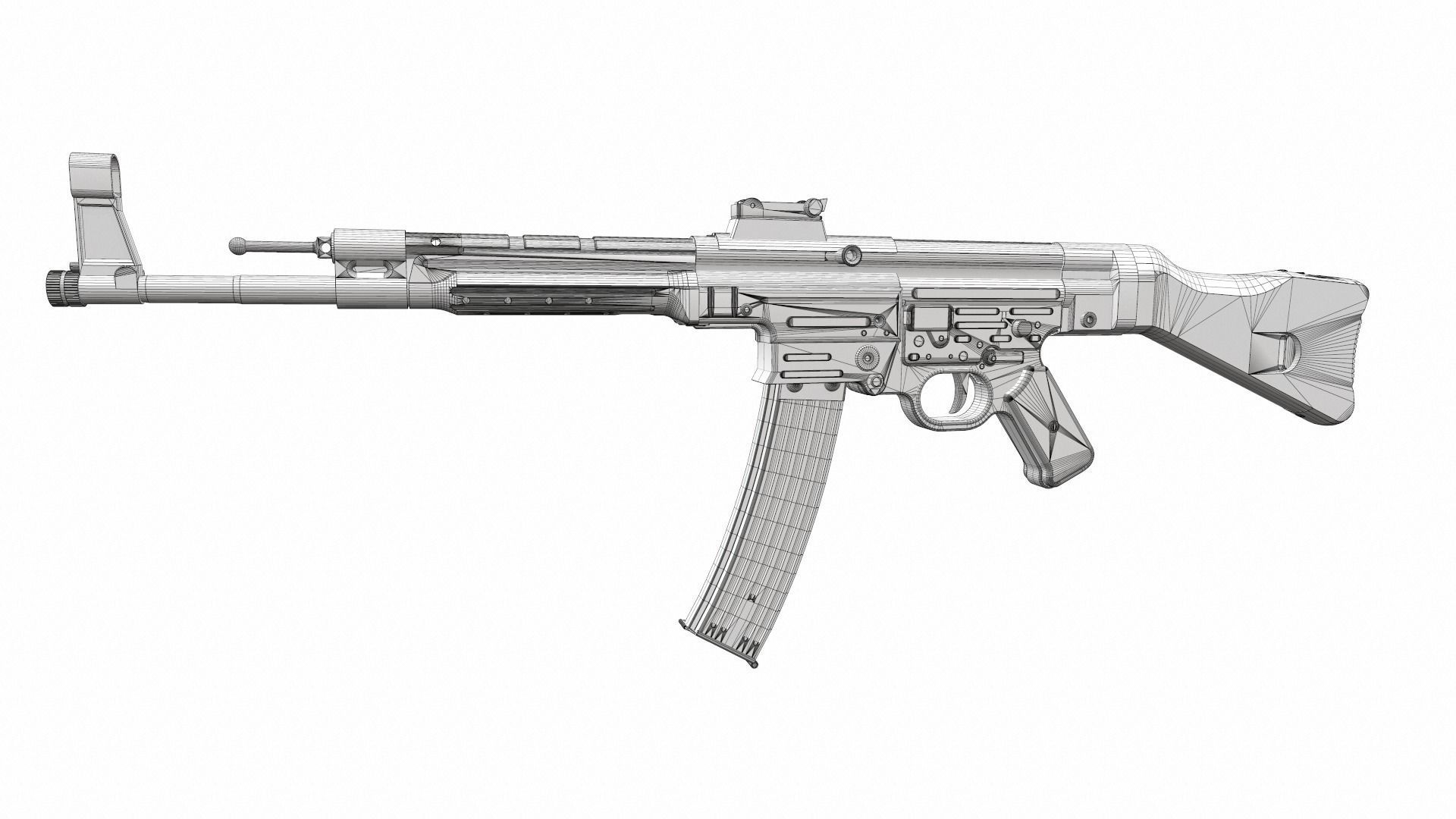 Assault rifle mp 44 3D model_16