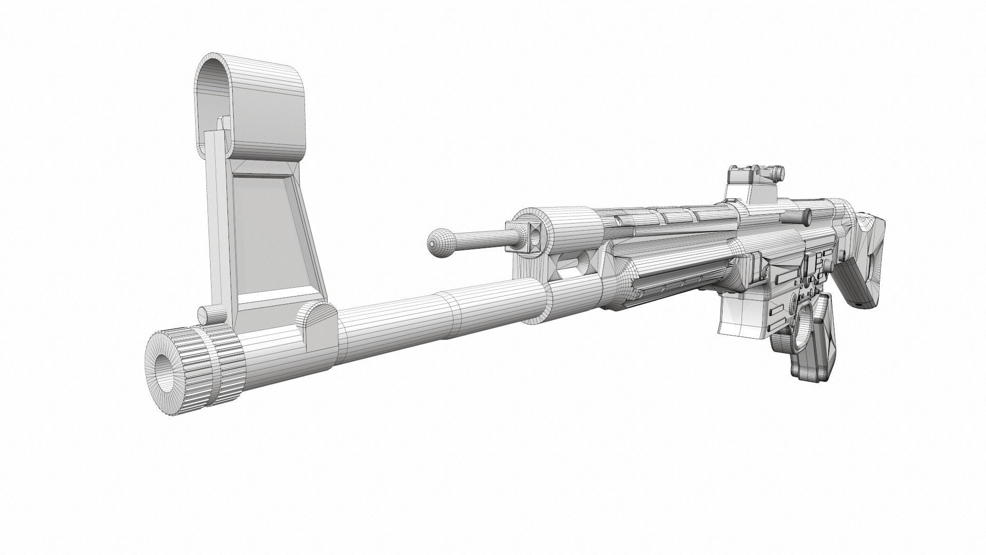 Assault rifle mp 44 3D model_19
