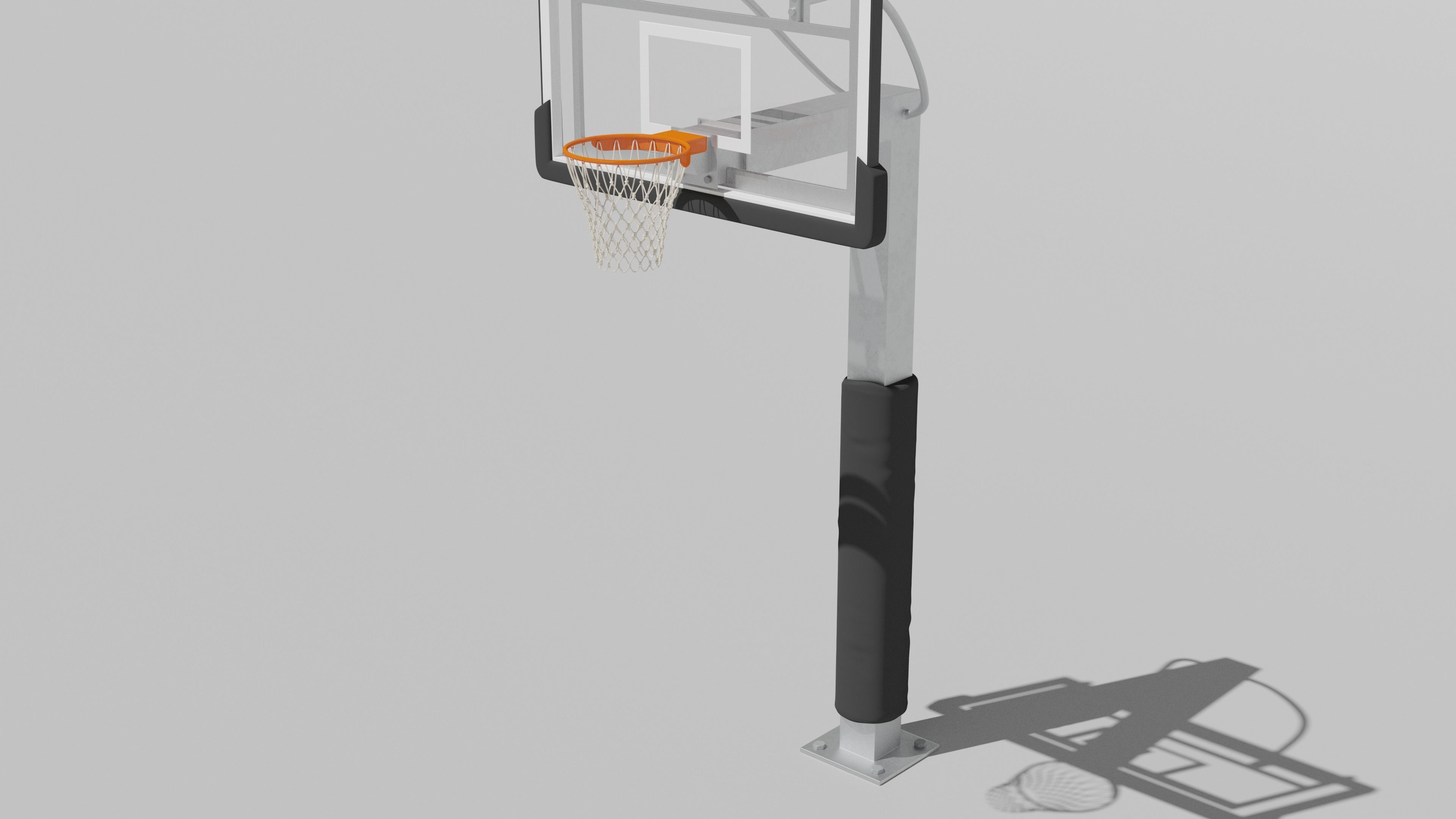 Basketball Hoop 3D model_3