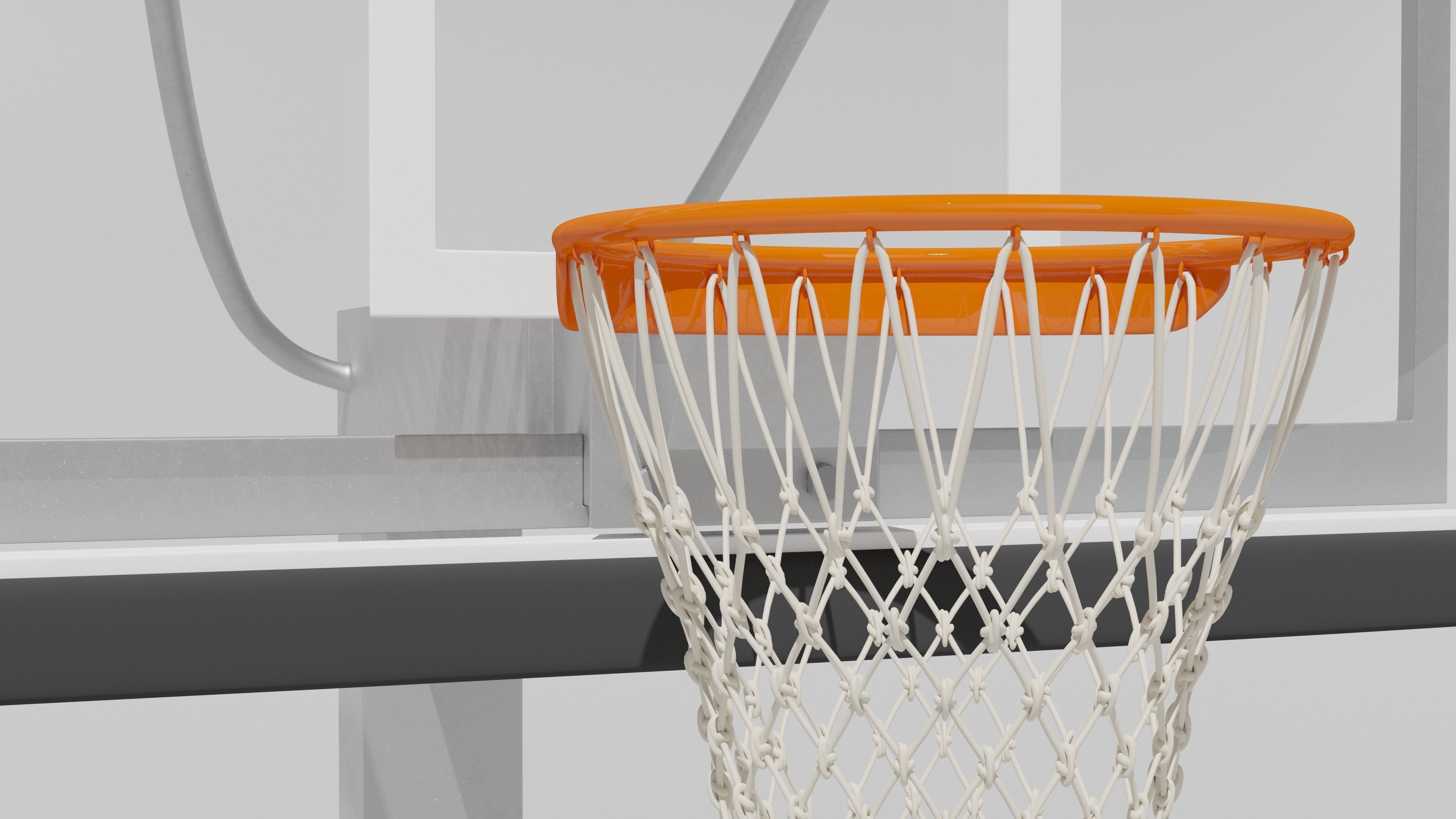 Basketball Hoop 3D model_5