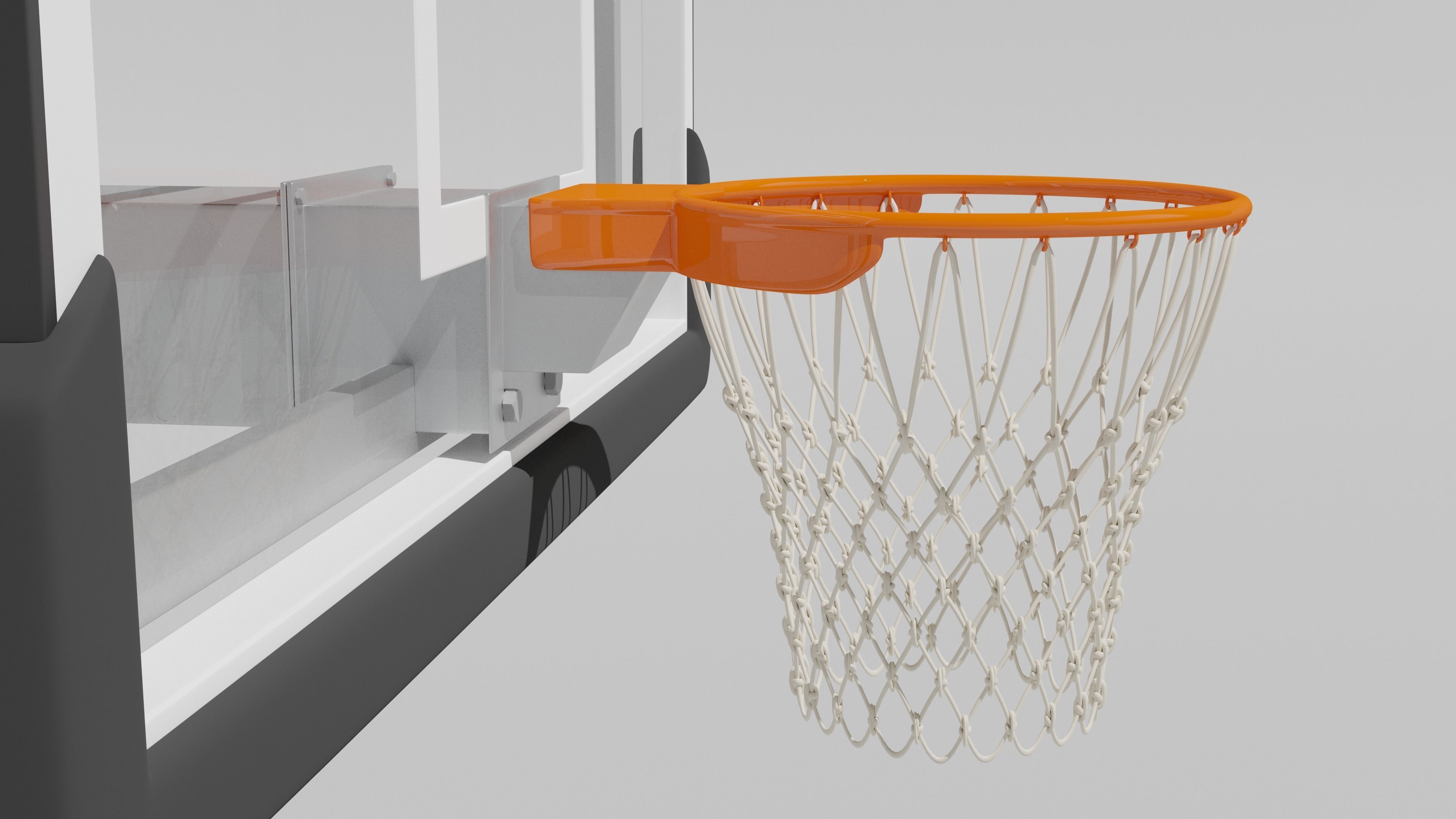 Basketball Hoop 3D model_6