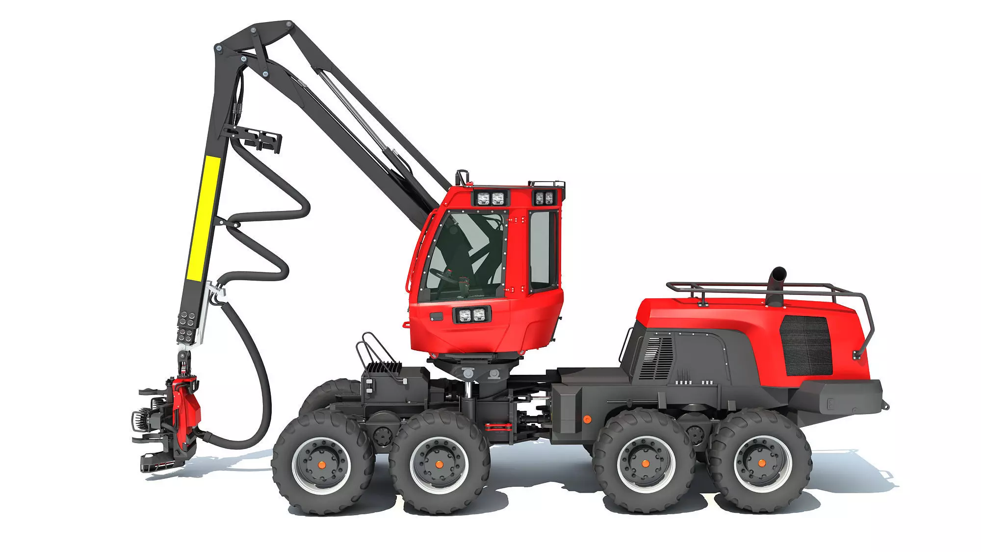 Forestry Wheeled Harvester 3D model