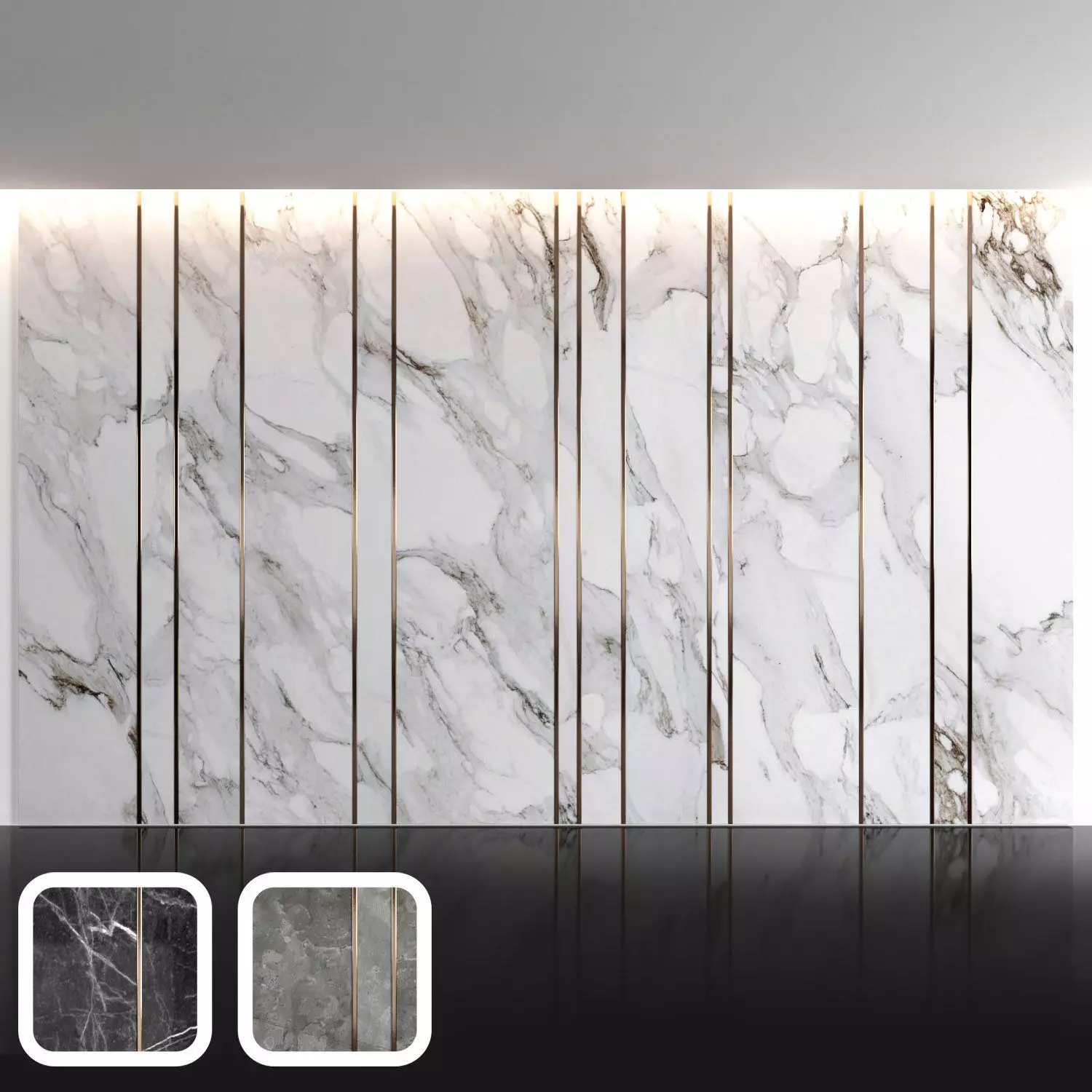 Marble panels 2 3D model_0