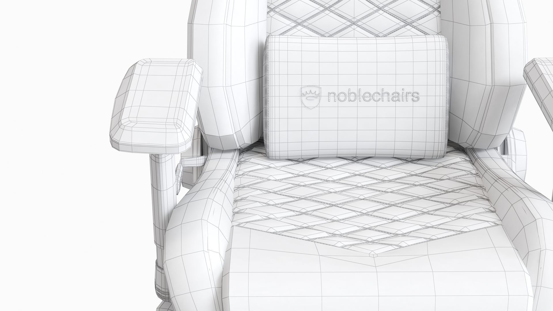 chair gaming 3D model_12