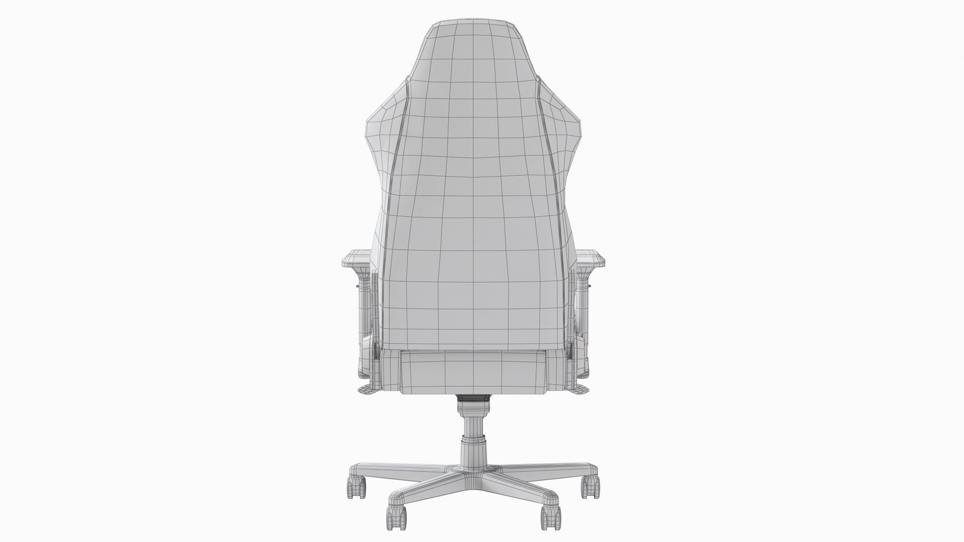 chair gaming 3D model_16