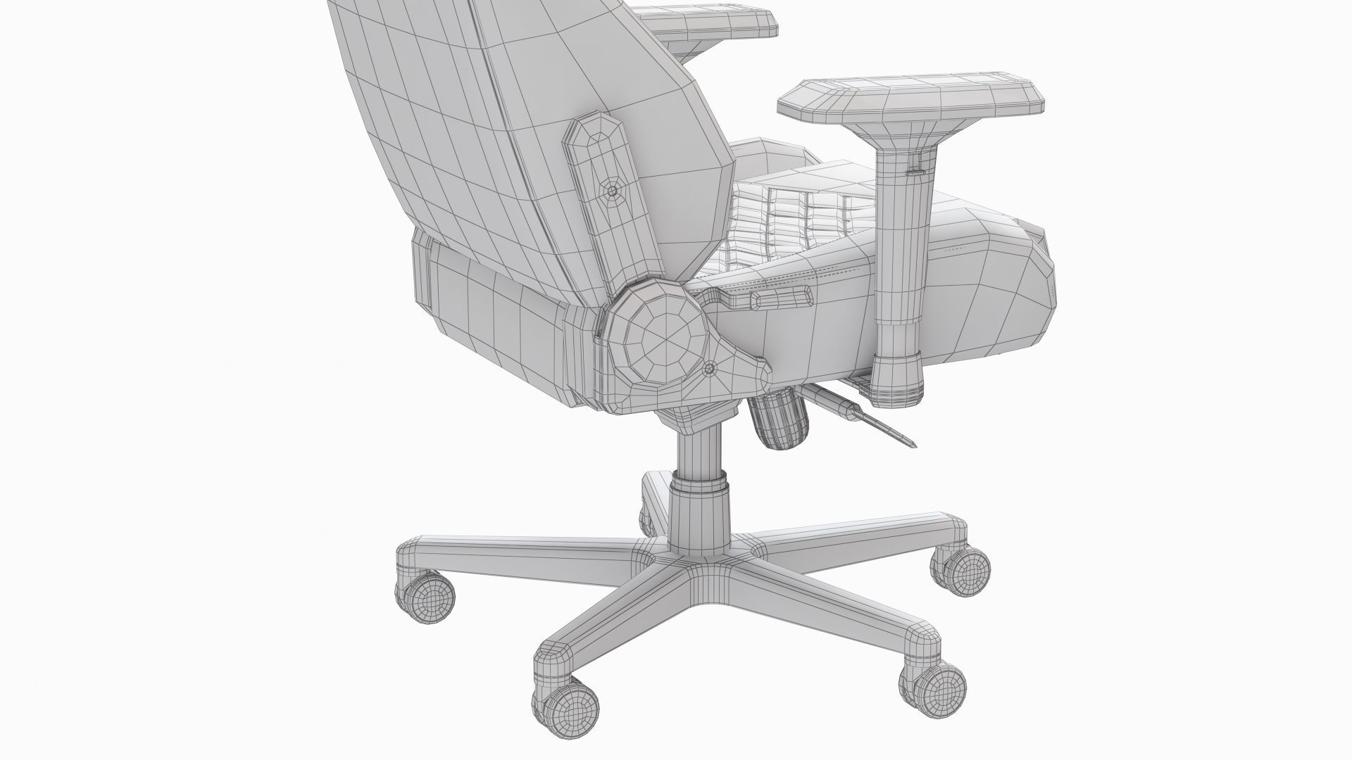 chair gaming 3D model_15