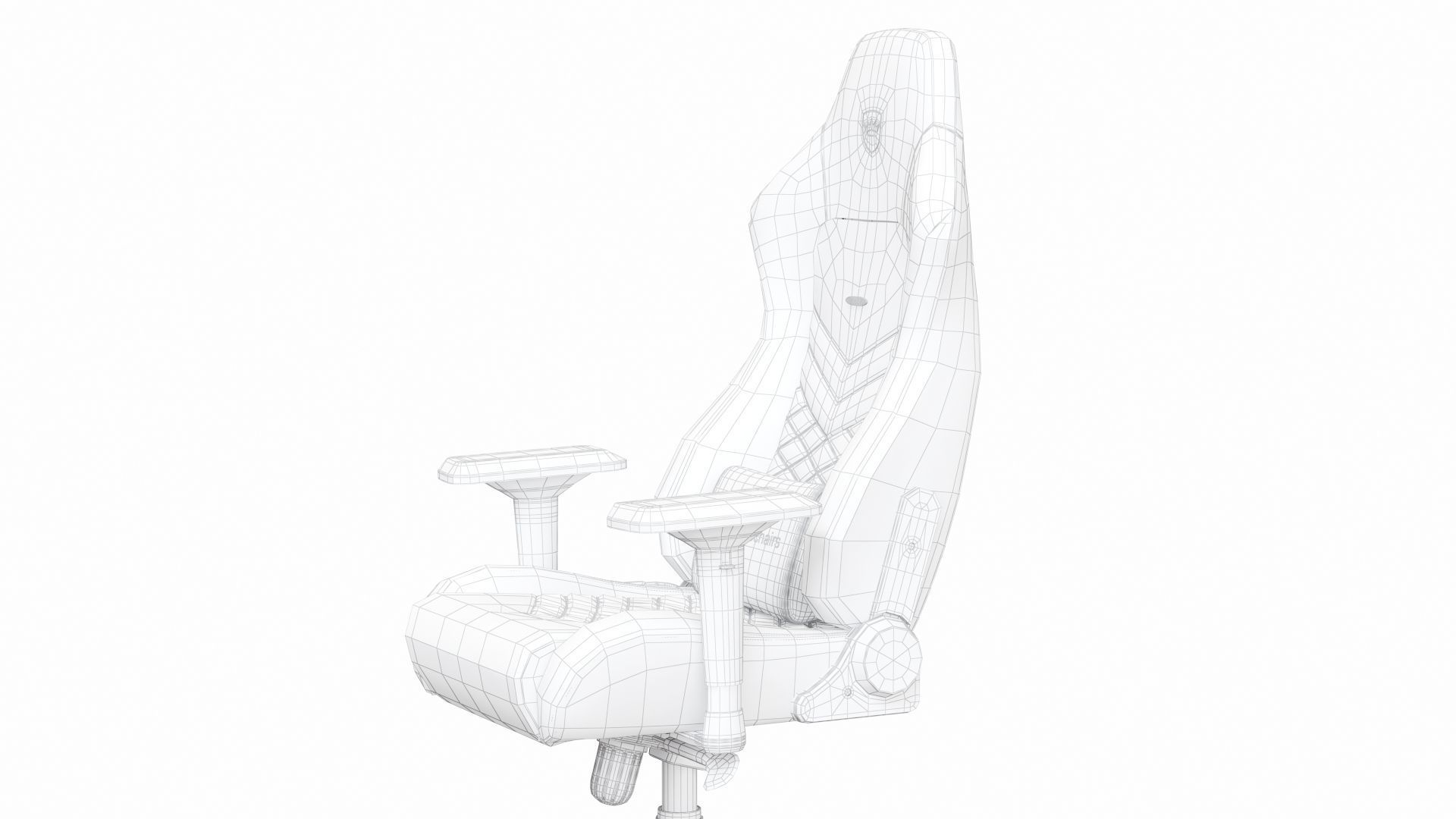 chair gaming 3D model_11