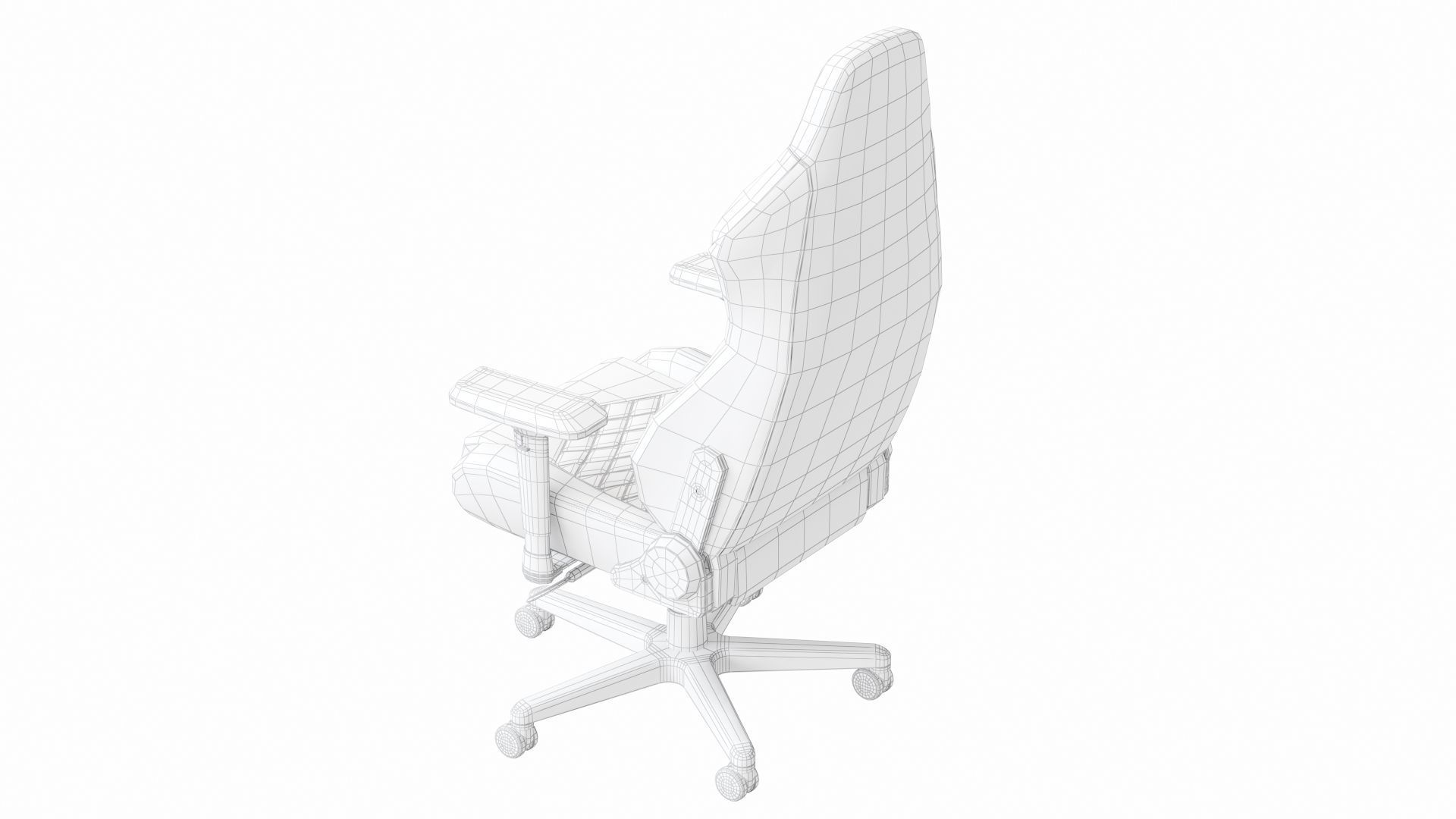 chair gaming 3D model_10