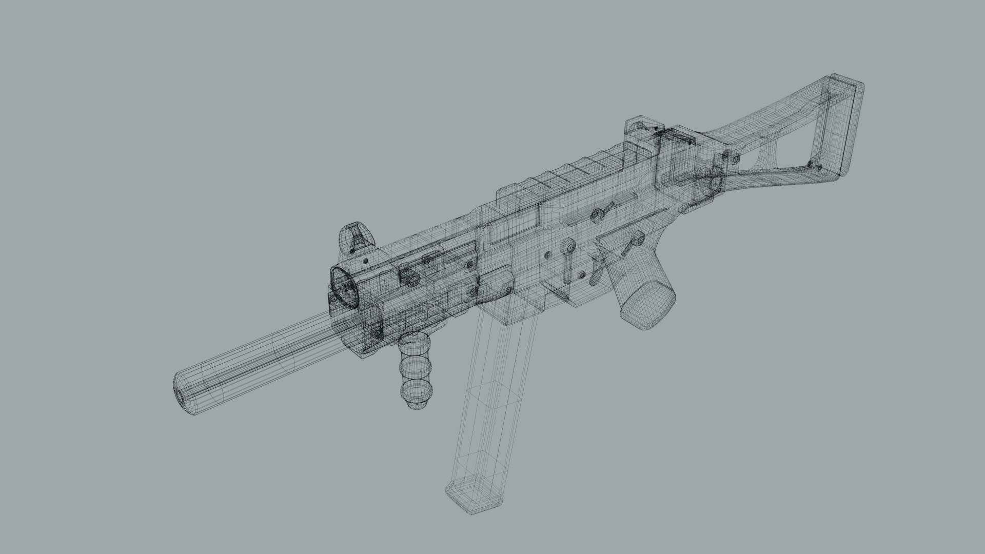 WEAPONS PACK Low-poly 3D model_5