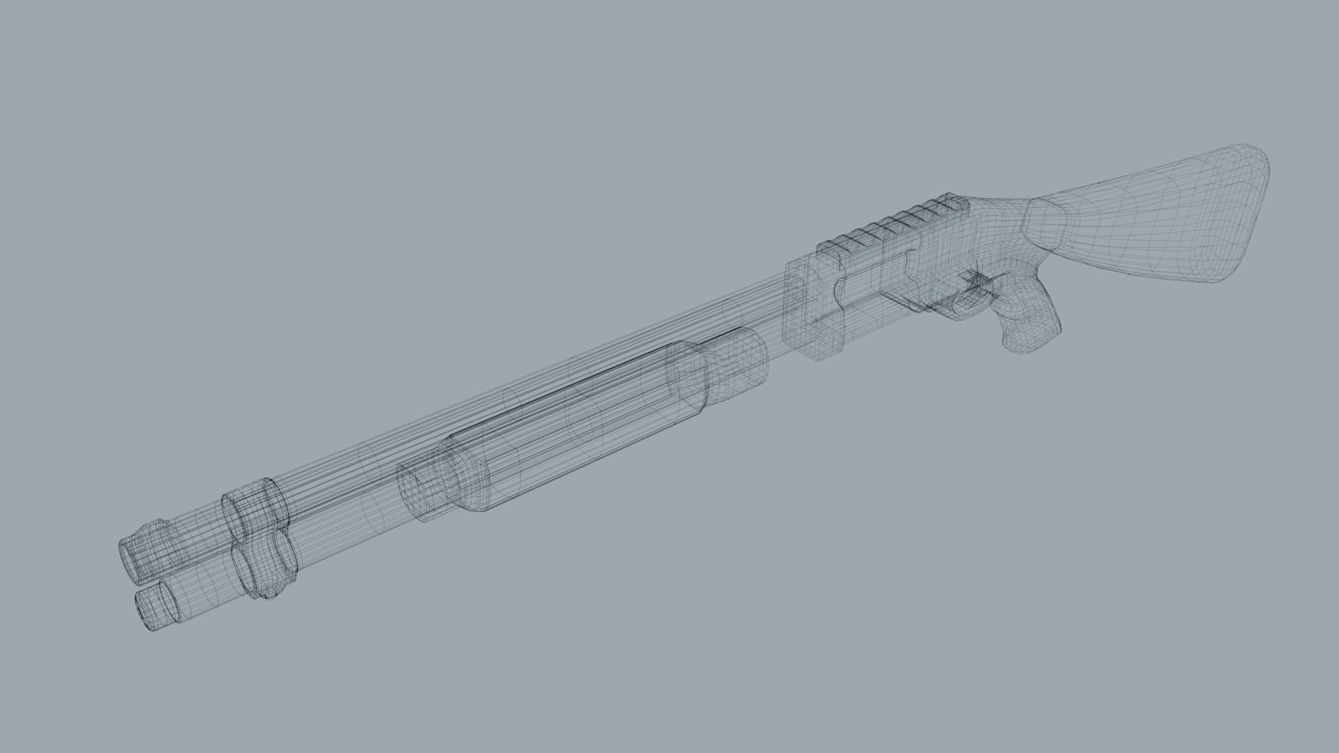 WEAPONS PACK Low-poly 3D model_7