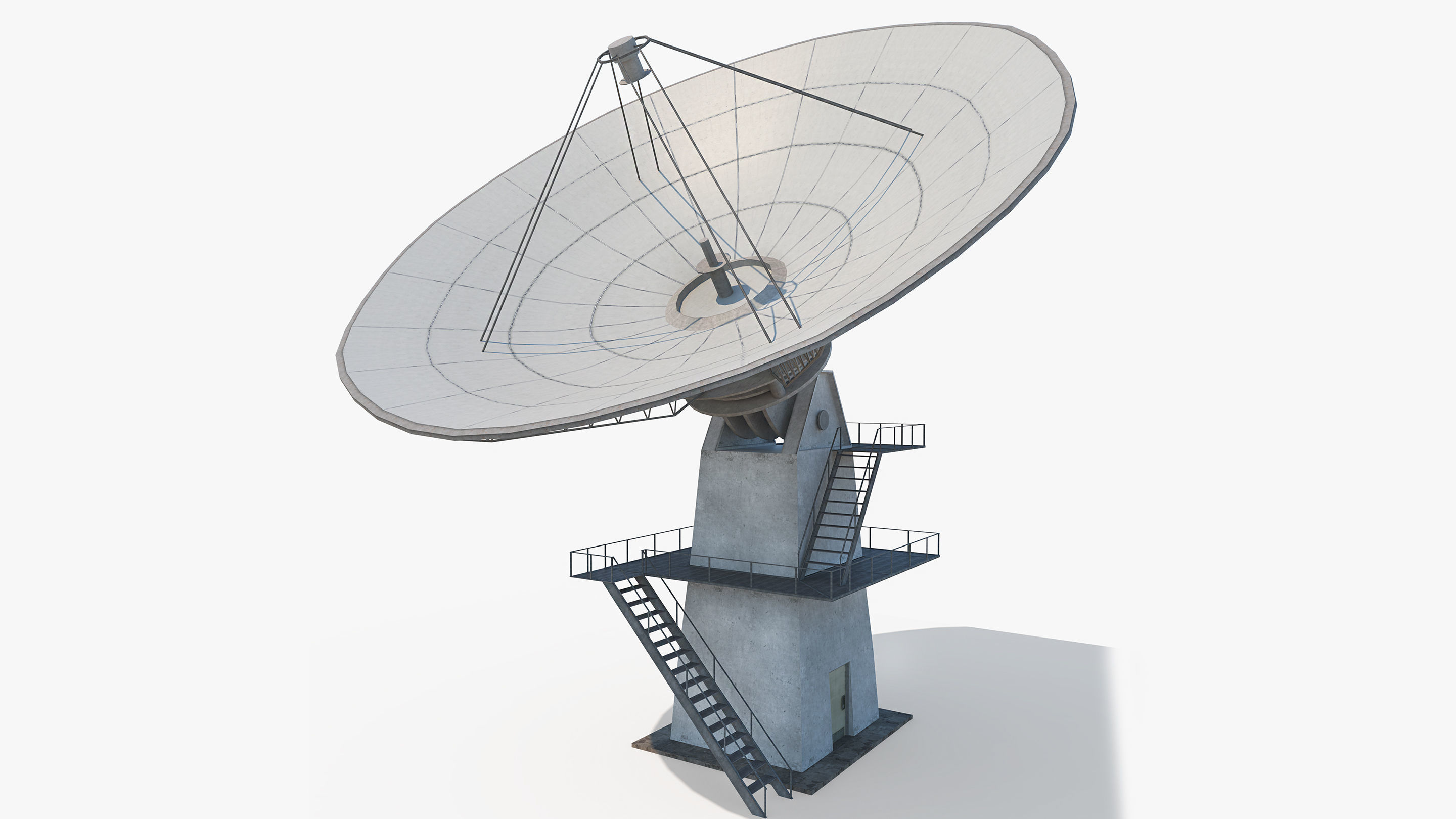 Military Airport - Scene model Low-poly 3D model_17