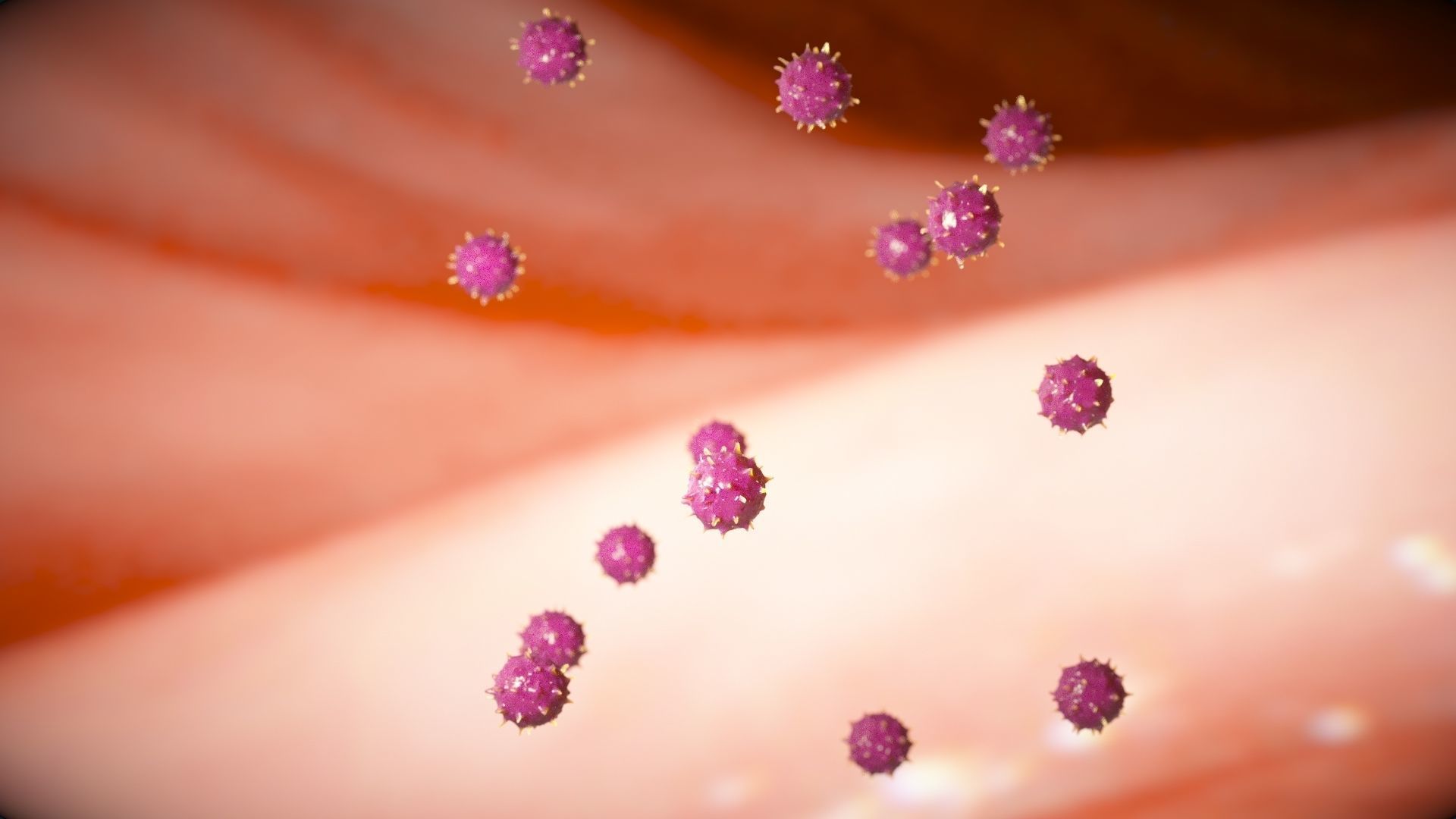 CGI - SARS VIRUS ARTISTIC REPRESENTATION Low-poly 3D model_5