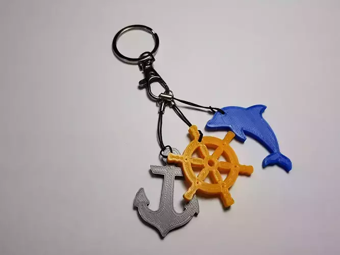 SAILING KEY CHAIN 3D print model