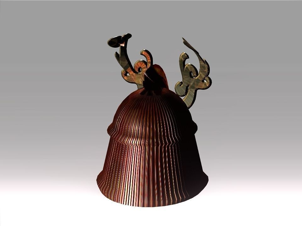 Ornament Helmet Low-poly 3D model_33