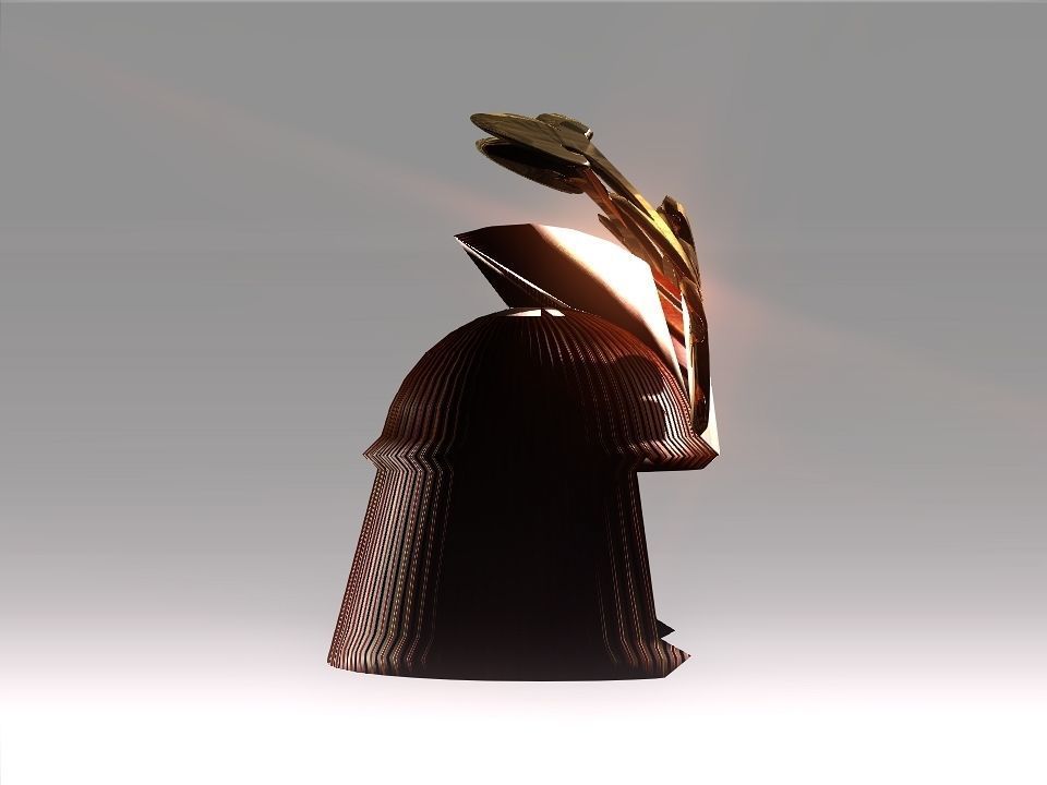 Ornament Helmet Low-poly 3D model_18