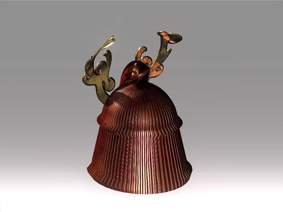 Ornament Helmet Low-poly 3D model_31