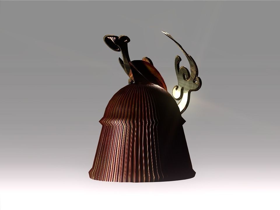 Ornament Helmet Low-poly 3D model_11