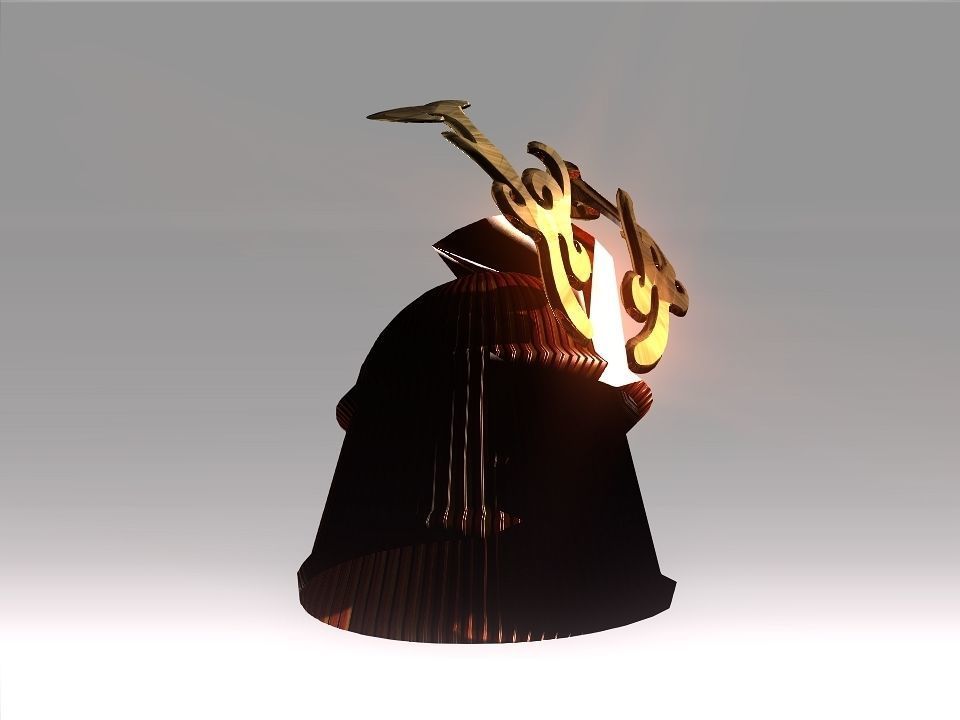 Ornament Helmet Low-poly 3D model_38