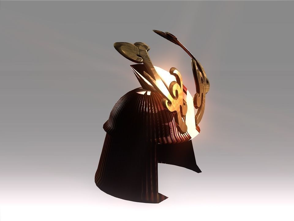 Ornament Helmet Low-poly 3D model_28