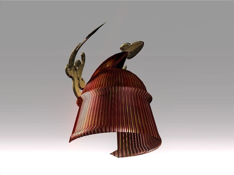Ornament Helmet Low-poly 3D model_34