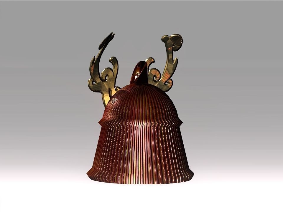 Ornament Helmet Low-poly 3D model_15