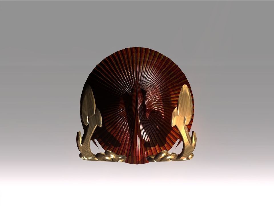 Ornament Helmet Low-poly 3D model_40