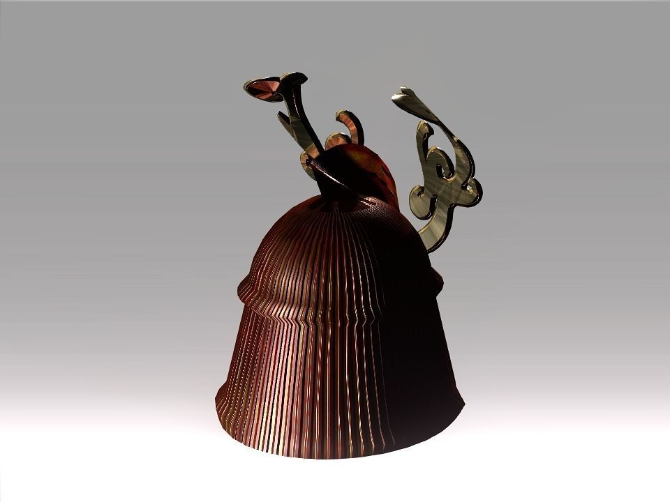 Ornament Helmet Low-poly 3D model_29