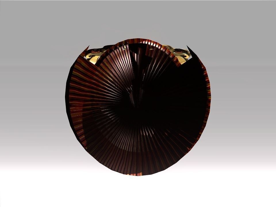 Ornament Helmet Low-poly 3D model_41