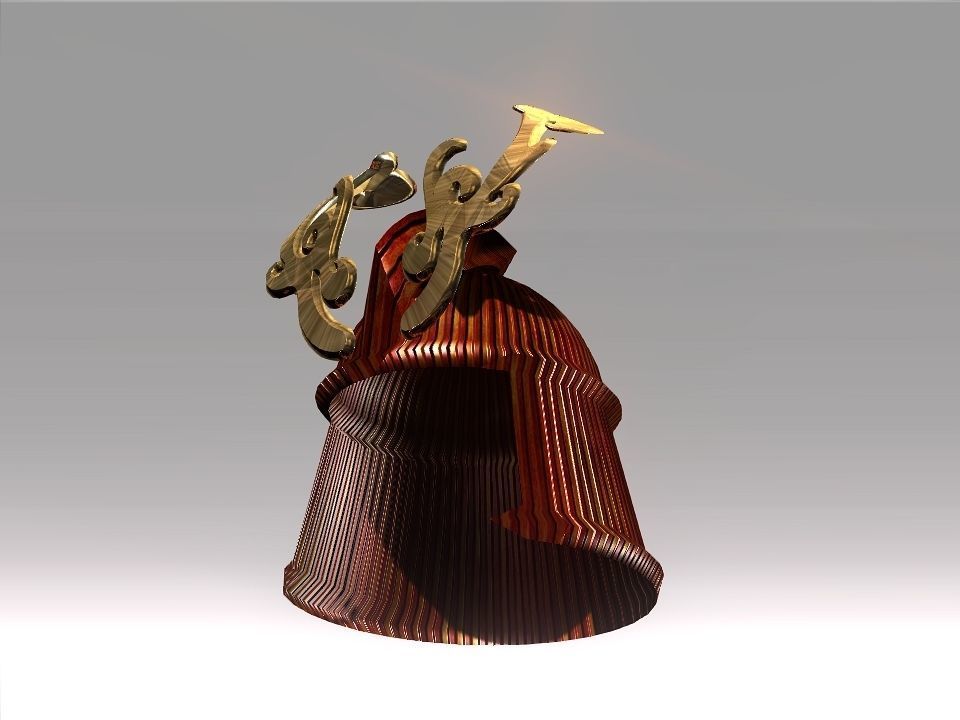 Ornament Helmet Low-poly 3D model_32