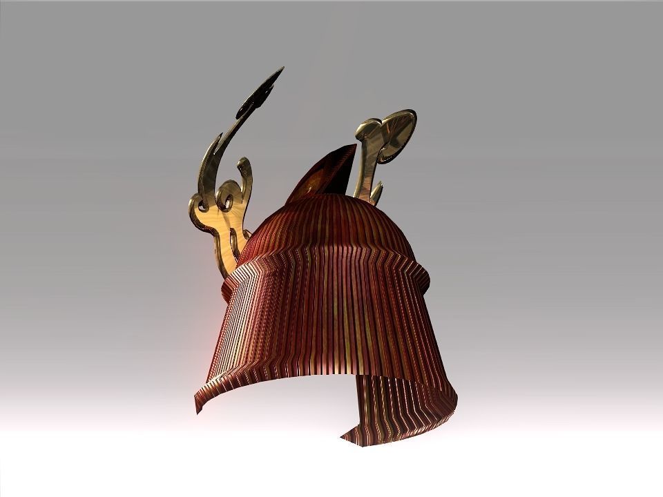 Ornament Helmet Low-poly 3D model_35