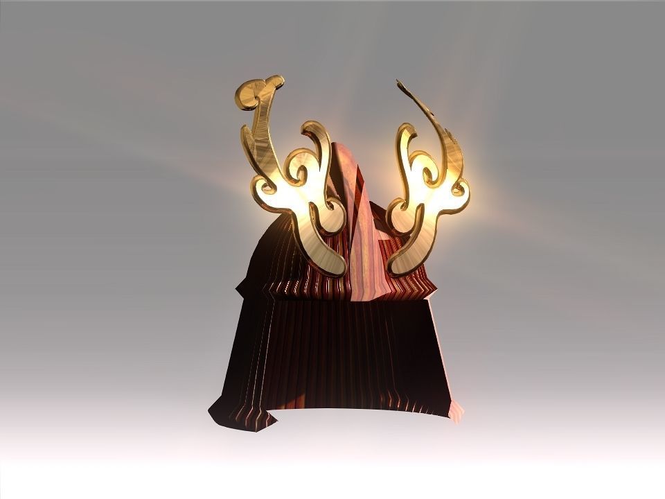 Ornament Helmet Low-poly 3D model_22