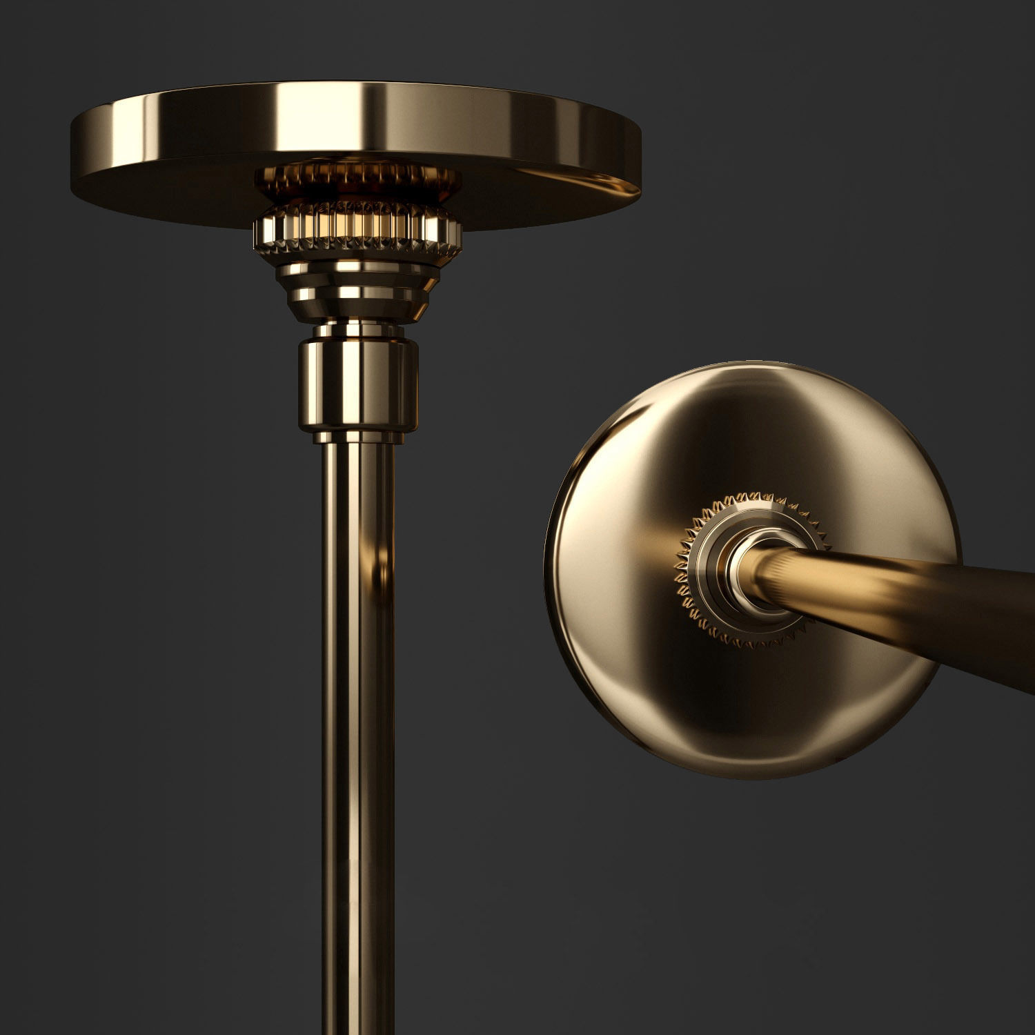 Collection Branching bubble 6 lamps 3D model_3