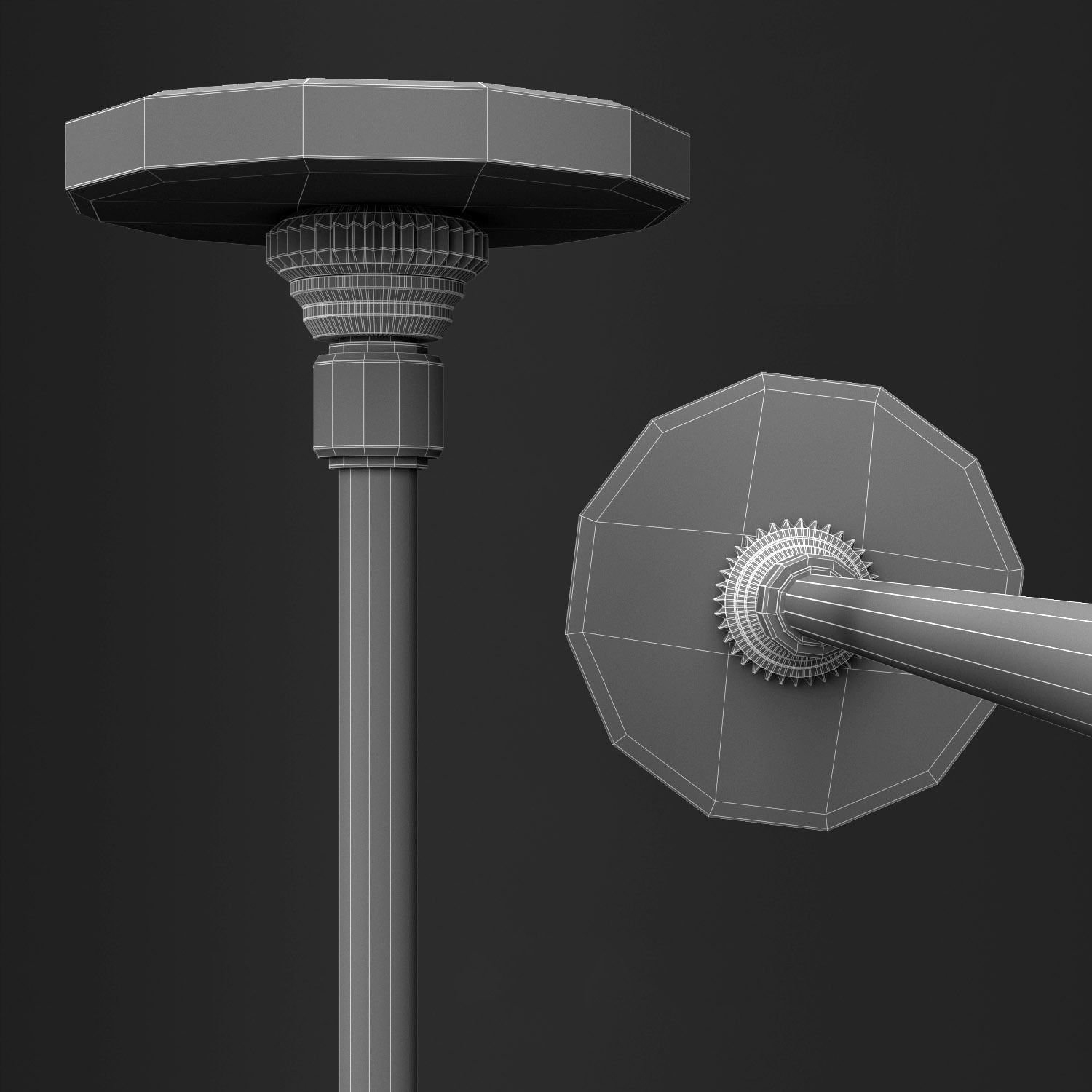 Collection Branching bubble 6 lamps 3D model_4