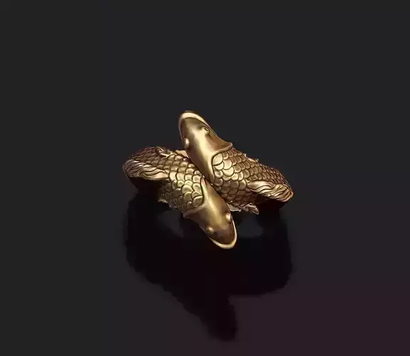 fish ring 3D print model