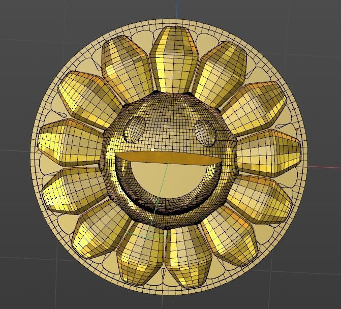 murakami coin Free 3D print model_1