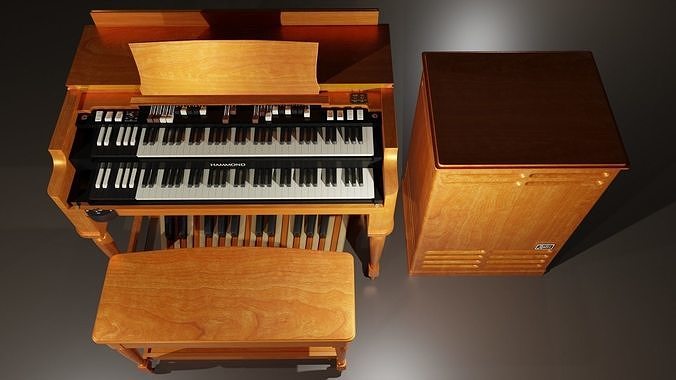 Hammond B3 organ 3D model