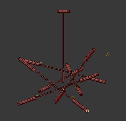 Untitled chandelier 3D model_2