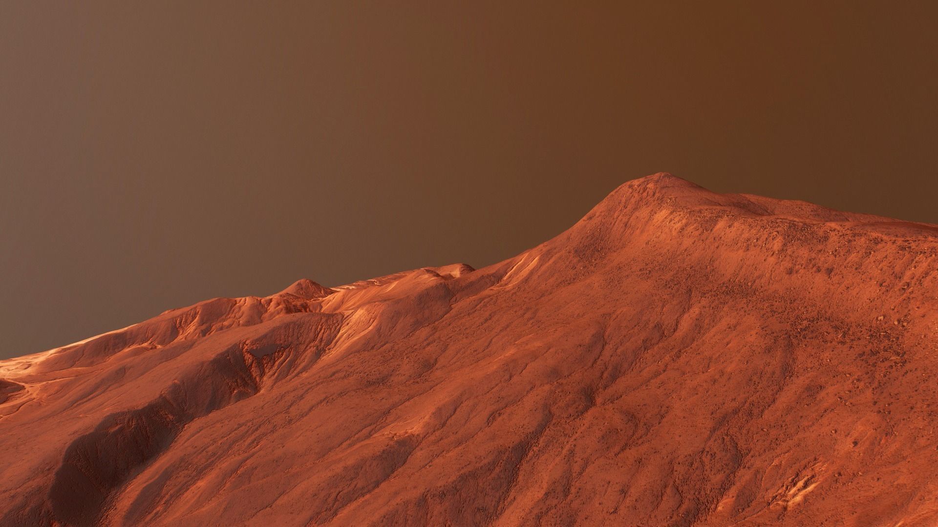 Mars Mountain Red Planet Terrain Landscape Desert PBR 07 Low-poly 3D model_18