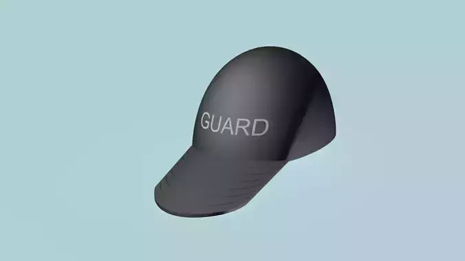 GUARD peaked cap Low-poly 3D model