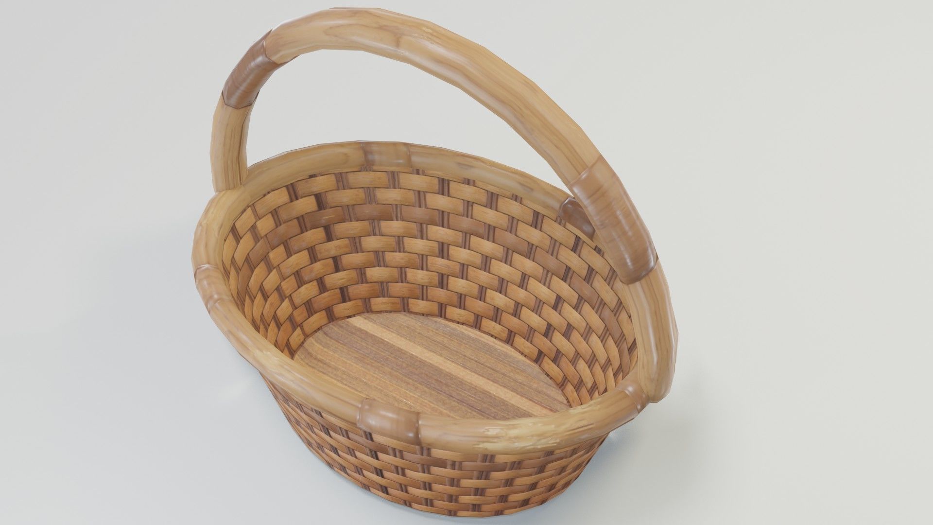 Easter Basket 3D Model Low-poly 3D model_6