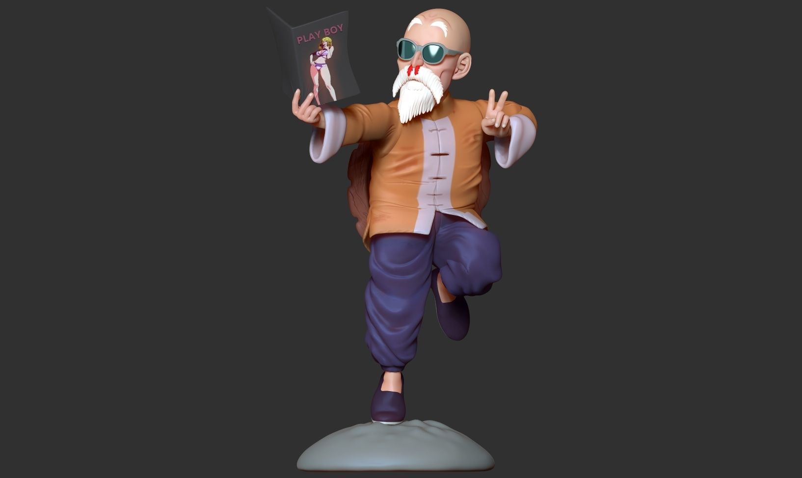 Master Roshi - Dragon Ball Fan art 3D print model_12