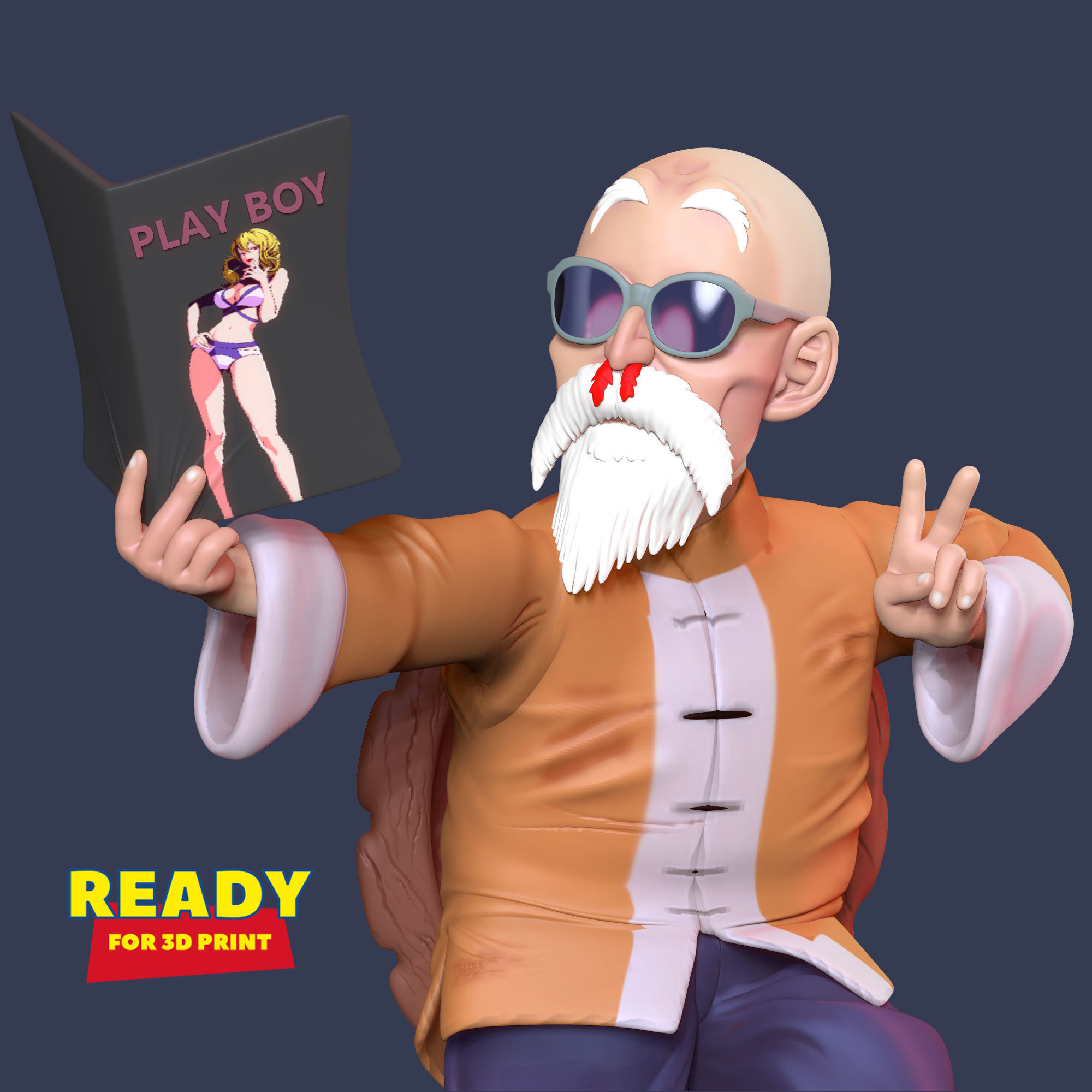 Master Roshi - Dragon Ball Fan art 3D print model_20