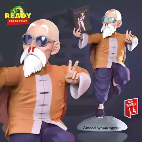 Master Roshi - Dragon Ball Fan art 3D print model